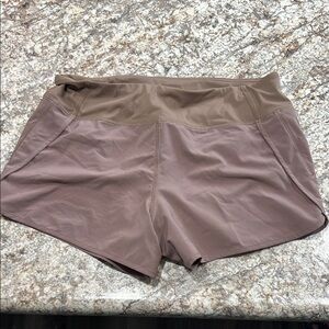 CRZ YOGA Tan Athletic Shorts Lightweight Performance